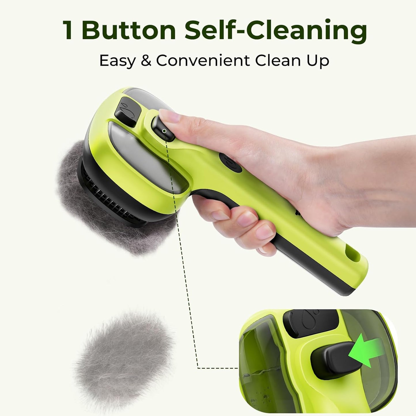 Self-Cleaning Steam Dog Cat Brush & Leave-In Conditioner, Cool Mist